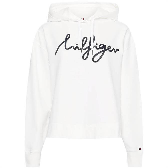 Tommy Hilfiger Relaxed Fit Script Logo Hoodie